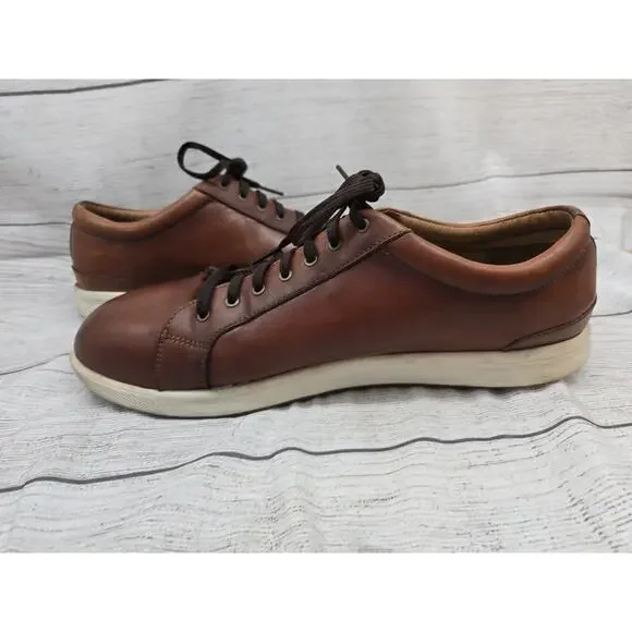 Florsheim Crossover Steel Toe Leather Work Shoes Sneaker in Cognac Mens 13 D